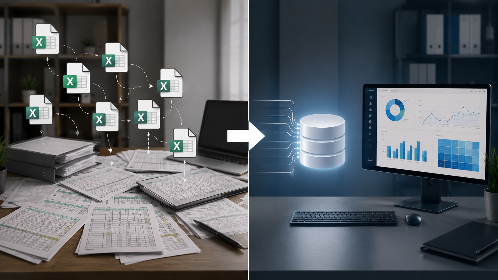 Razasute Excel datoteke nasuprot jedinstvenom izvoru podataka u BI sustavu